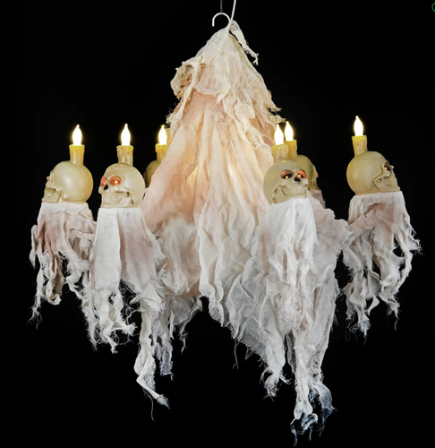 Haunted Skull Chandelier