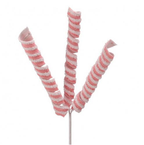 Christmas Chenile Curly Candy Can Spirals Pick