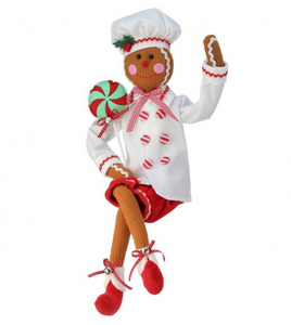 Christmas Gingerbread Chef With Lollipop