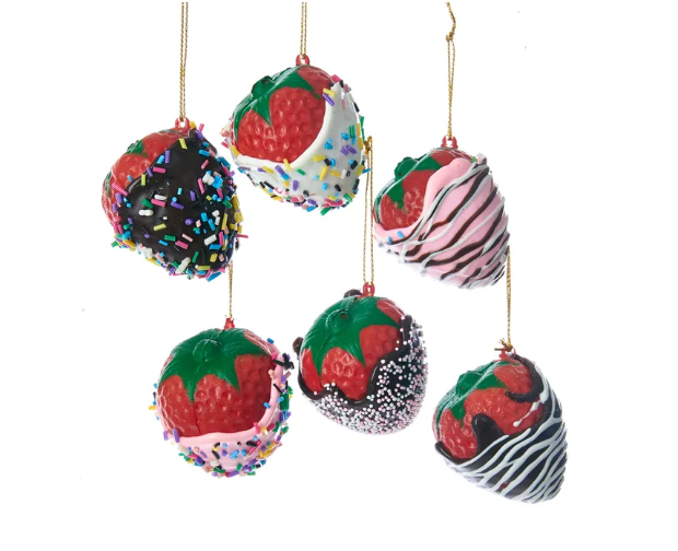 Chocolate Covered Strawberry Ornament