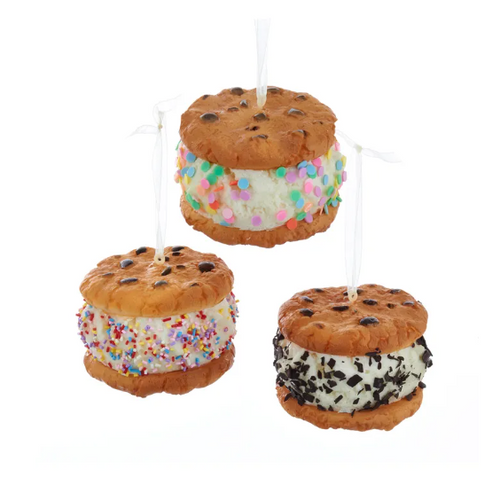 Ice Cream Cookie Sandwich Ornaments