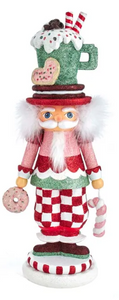 16.5" Hollywood Nutcrackers™ Candy Pattern Hot Cocoa Nutcracker