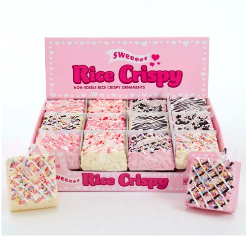 Chocolate Dipped Rice Krispy Treat Ornaments