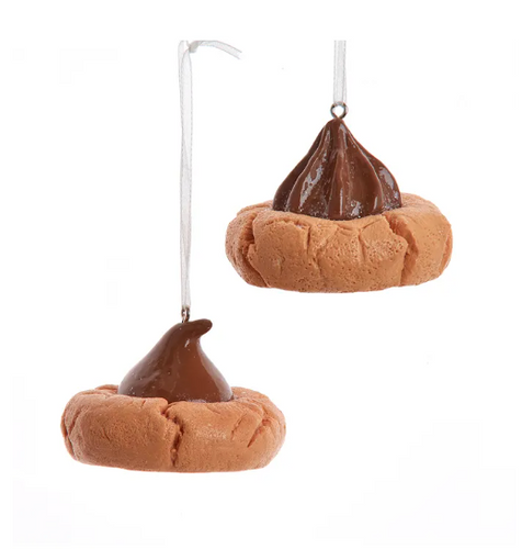 Peanut Butter Chocolate Kiss Cookie Ornament