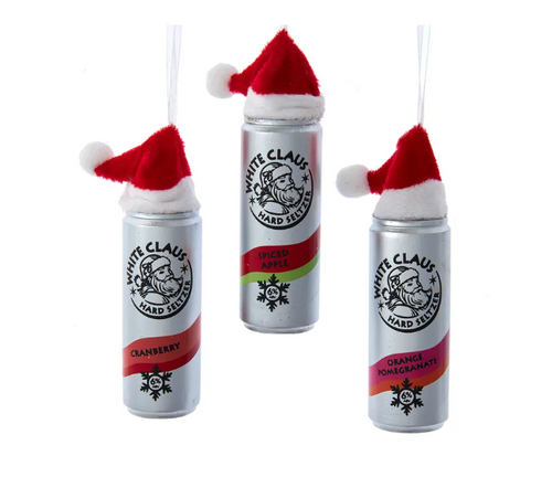 White Claws Santa Claus Ornament