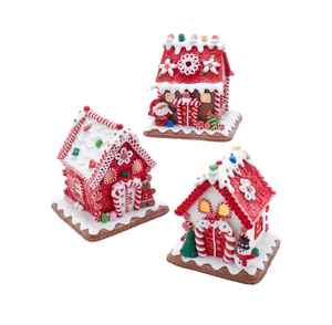 Gingerbread Candy Cane Houses