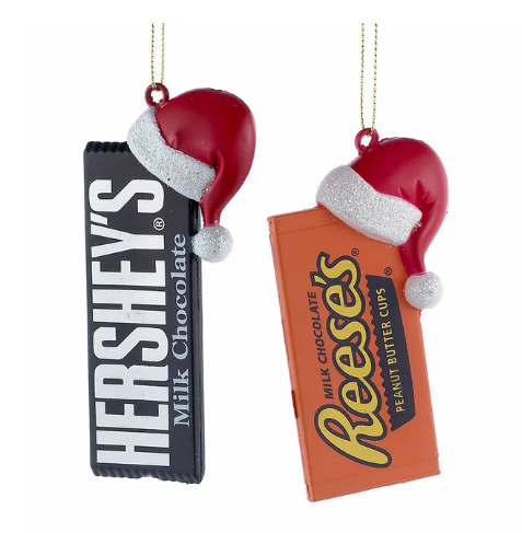 Hershey's™ Bar & Reese's Cups™ With Hat Ornament