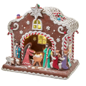 Nativity Gingerbread House