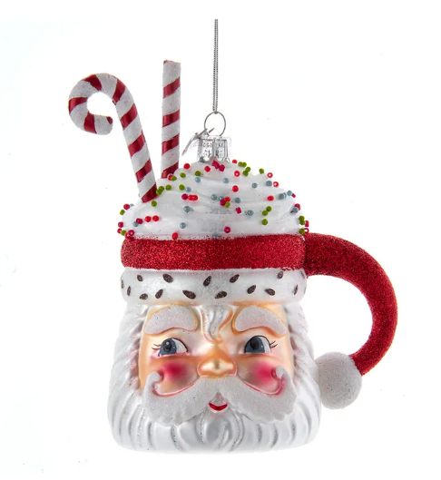 Santa Cocoa Mug Ornament