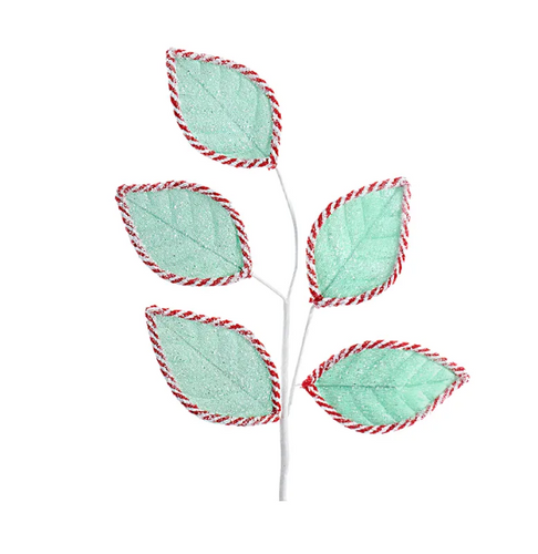 Frosted Mint Leaf Spray Pick