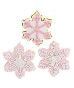 Pink Snowflake Ornament