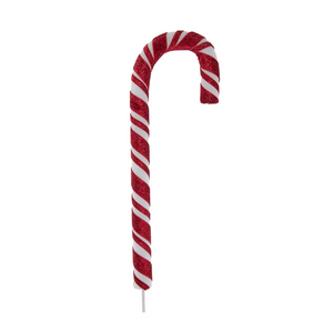 Red & White Candy Cane pick
