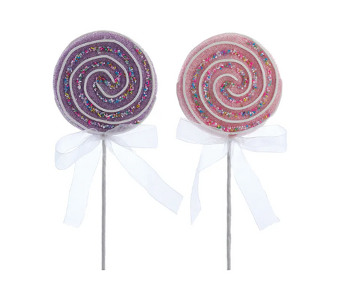 Pink and Purple Lollipop Pick