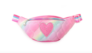Miss Gwen's OMG Accessories Heart Quilted Fanny Pack