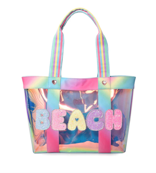 Miss Gwen's OMG Accessories Clear Beach Tote with pouch