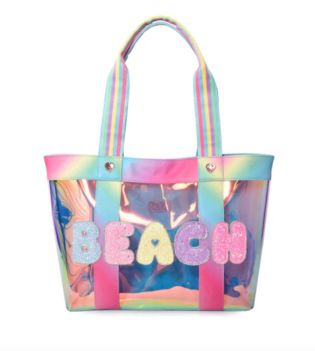 Miss Gwen's OMG Accessories Clear Beach Tote with pouch