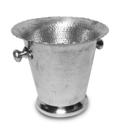 Silver Hammered Ice Bucket