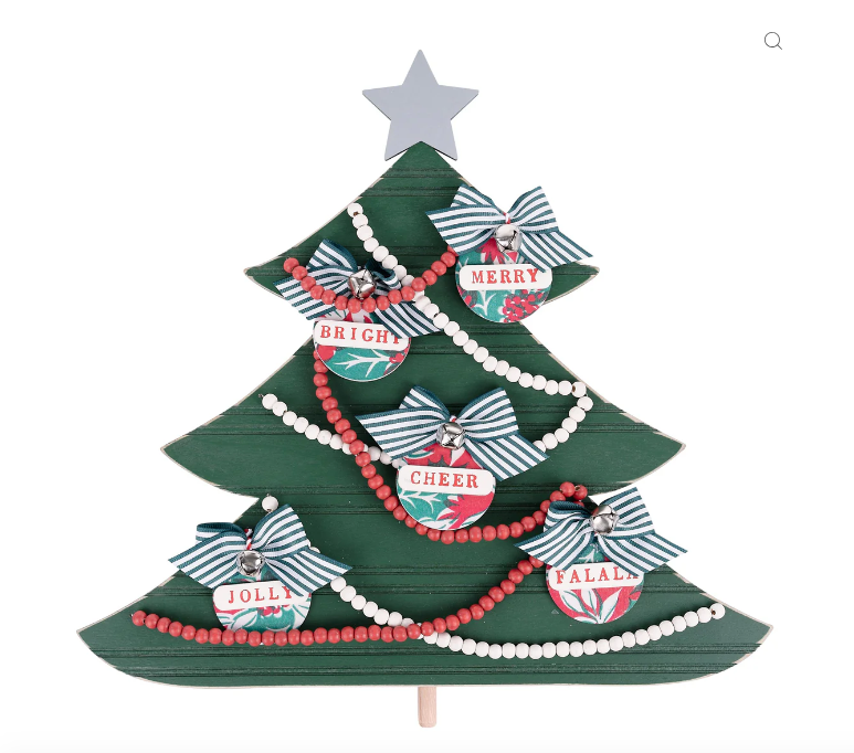 Merry & Bright Christmas Tree Topper