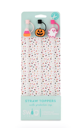 Swig Boo Halloween Straw Topper Set