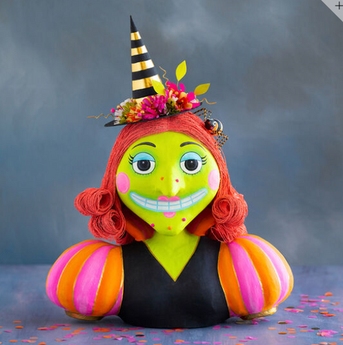 Glitterville Jumbo Itchy Witchy Bust