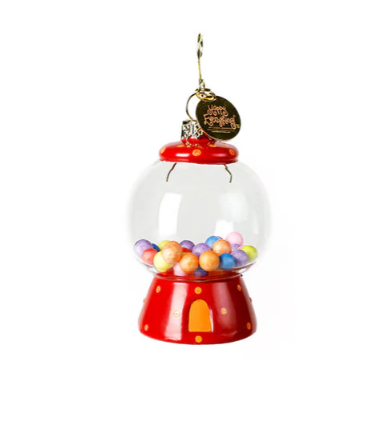 Happy Everything Bubble Gum Machine Ornament