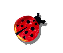 Hand-Painted Ladybug Claw Hair Clip