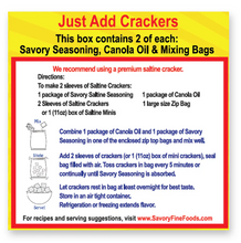 The Original Savory Classic Original Gourmet Party Cracker Seasoning Kit