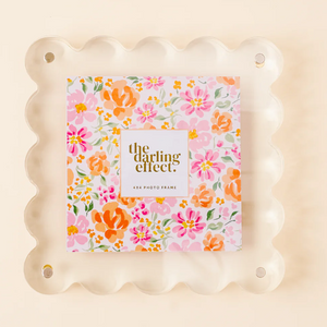 Clear Square Scalloped Acrylic Frame - Thumbnail 2