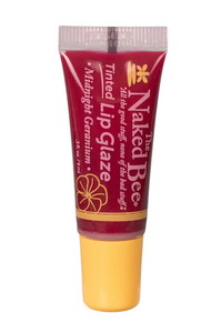 The Naked Bee Midnight Geranium Tinted Lip Balm