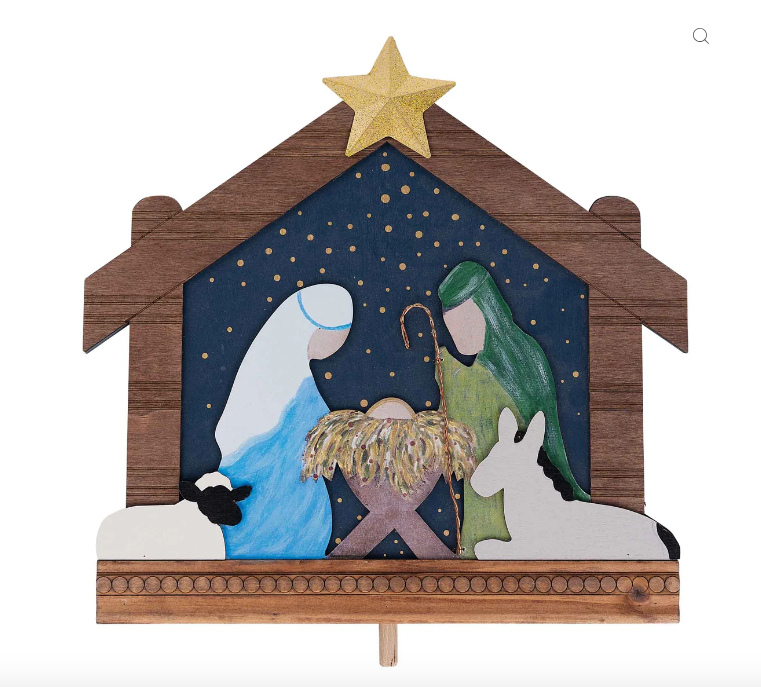 Glory Haus Nativity Stable Topper