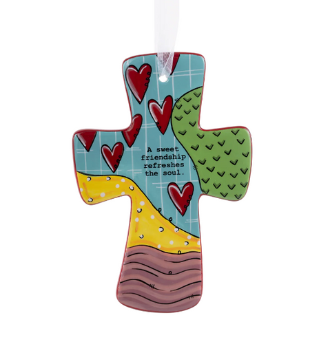 Glory Haus Sweet Friendship Heart Cross