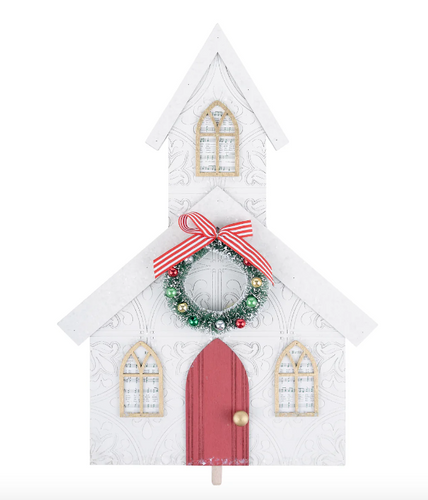 Glory Haus Christmas Church Topper