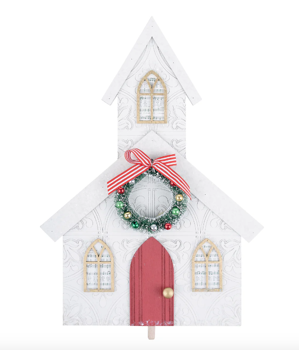 Glory Haus Christmas Church Topper