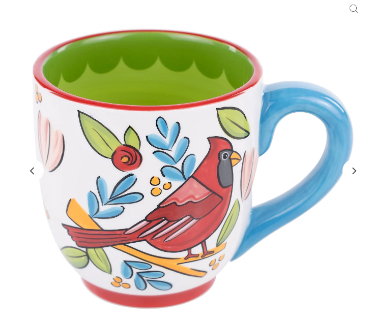 Glory Haus Under His Wings Red Bird Mug