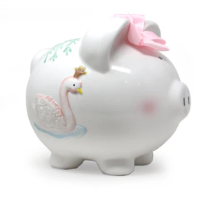 Belinda Belles Serena The Swan Piggy Bank