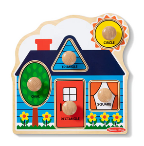 Melissa & Doug First Shapes Jumbo Peg Puzzle