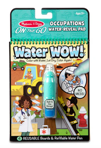 Melissa & Doug Water Wow! Occupations - Water Reveal Pad On the Go Travel Activity