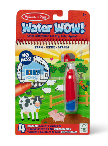 Melissa & Doug On the Go Water WOW! Color Reveal Pad - Farm