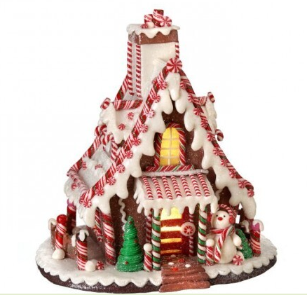 Gingerbread Clay Dough Snowman House