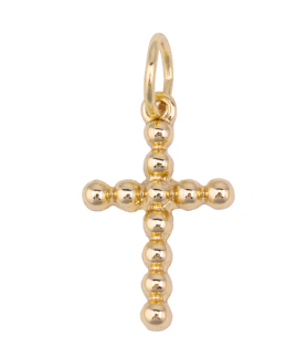 Beaded Cross Charm