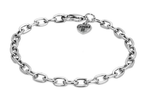 Silver Chain Bracelet Charm It!