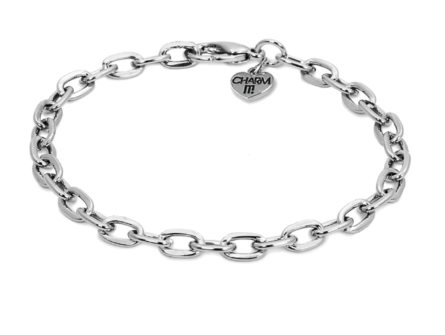 Silver Chain Bracelet Charm It!