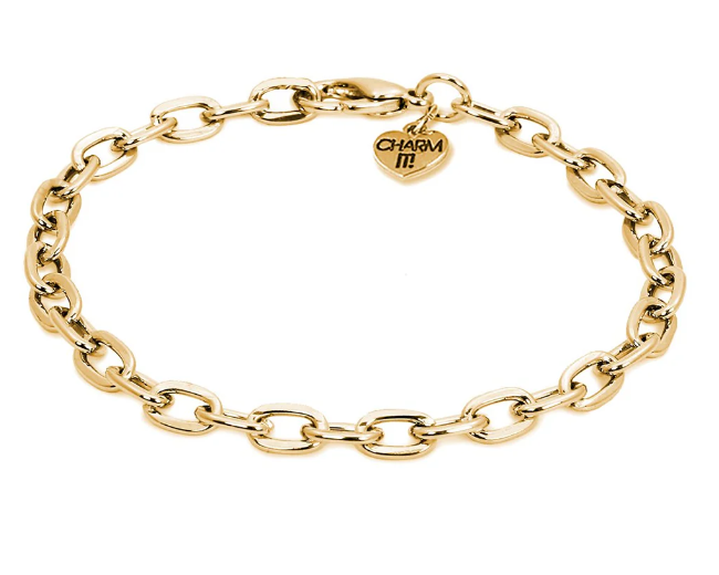 Gold Chain Bracelet Charm It!