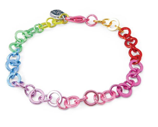 Rainbow Chain Bracelet Charm It!