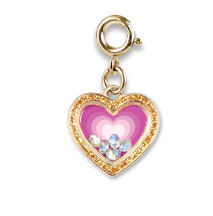 Gold Heart Shaker Charm It!