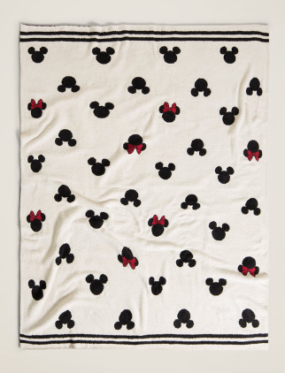 Barefoot Dreams Cozy Chic Classic Disney Logo Throw
