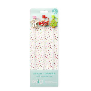 Swig Christmas Cookie Straw Topper Set