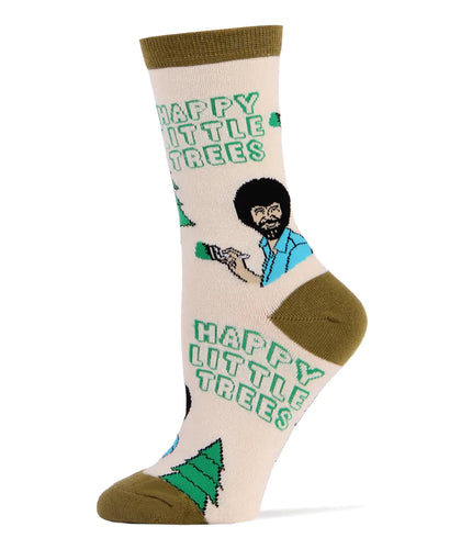 Bob Ross Always Happy Trees Socks