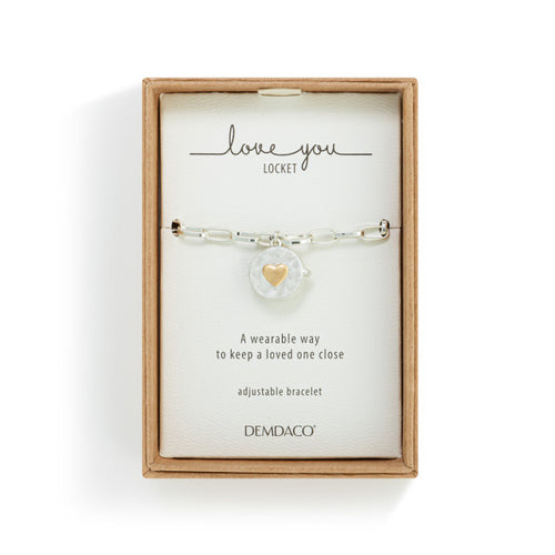 Silver Love Your Locket Bracelet