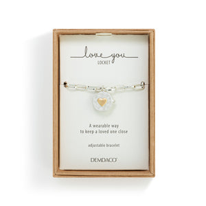 Silver Love Your Locket Bracelet